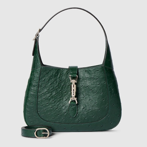 Gucci Jackie 1961 ostrich medium bag - green