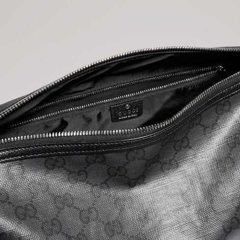 Gucci Essence Classic medium crossbody bag - black GG canvas