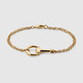 Gucci Horsebit 18k chain bracelet - 18k yellow gold