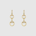 Gucci Horsebit diamond 18k earrings - 18k yellow gold