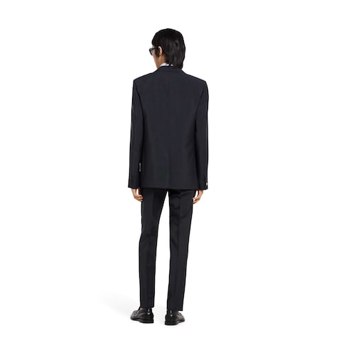 Wool mohair suit - black