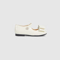 Toddler ballet flats - white patent leather