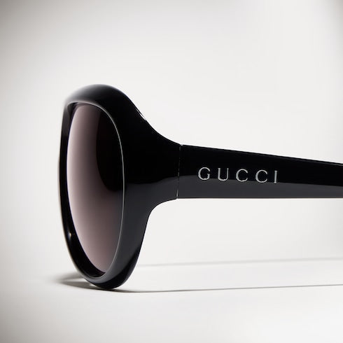 Pilot frame sunglasses - black