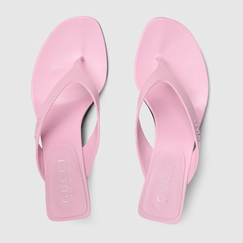 Women's Vittoria thong - light pink leather