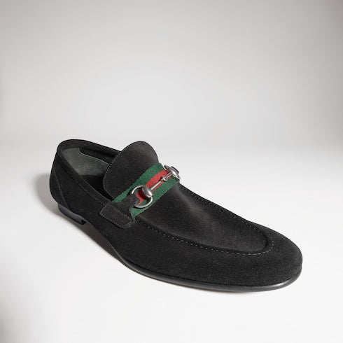 Men's Gucci Como loafer - black soft suede