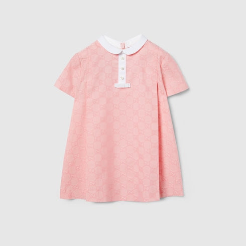 Baby GG cotton dress - light pink