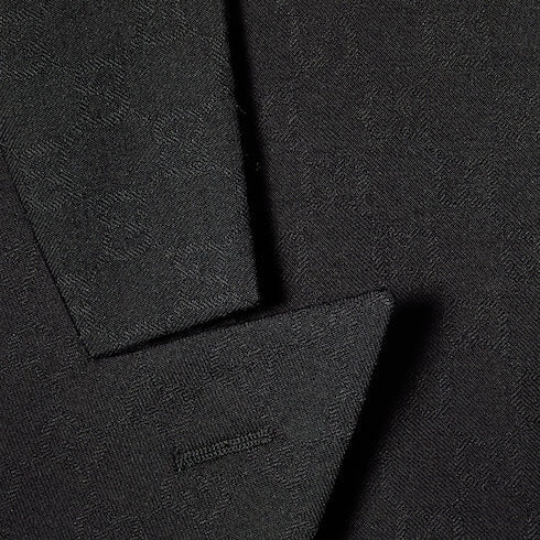 Double-breasted GG wool jacket - black