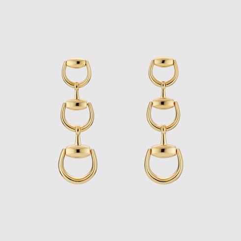 Gucci Horsebit 18k drop earrings - 18k yellow gold