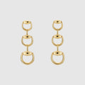 Gucci Horsebit 18k drop earrings - 18k yellow gold