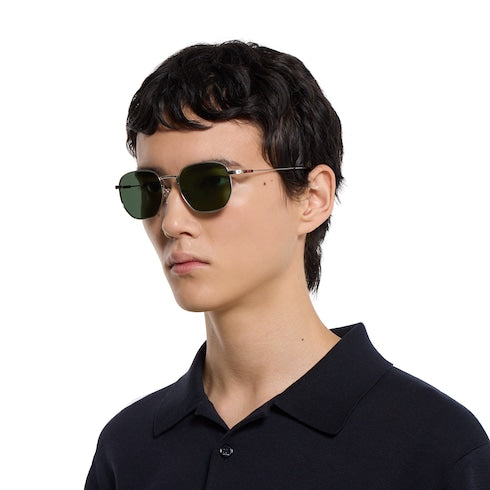 Round frame sunglasses - silver