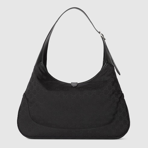 Gucci Jackie 1961 large crossbody bag - black GG canvas