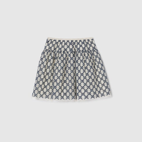 GG nylon skirt - Children's embroidered