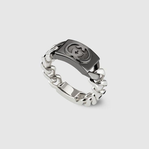 Gucci Interlocking band ring - 925 sterling silver