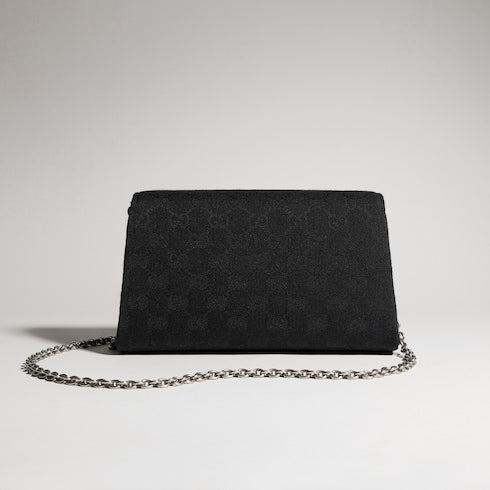 Dionysus small shoulder bag - black GG canvas
