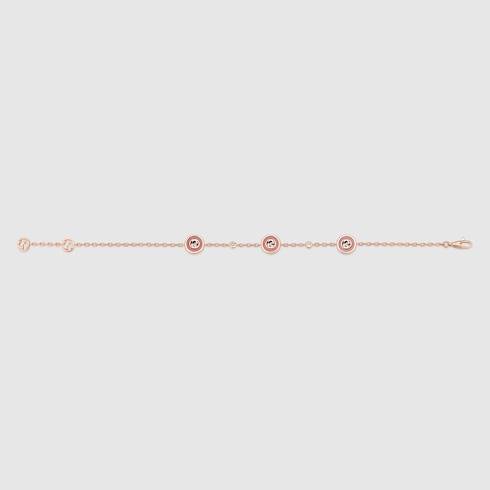 Gucci Interlocking 18k chain bracelet - 18k rose gold