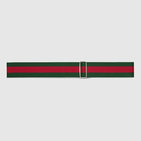 Luggage elastic Web band - green and red canvas