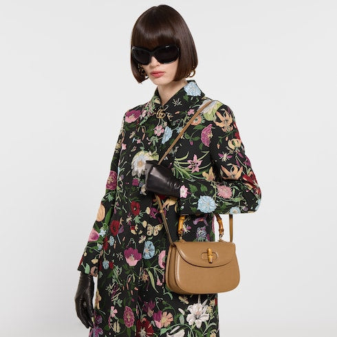 Gucci Bamboo 1947 small bag - beige leather