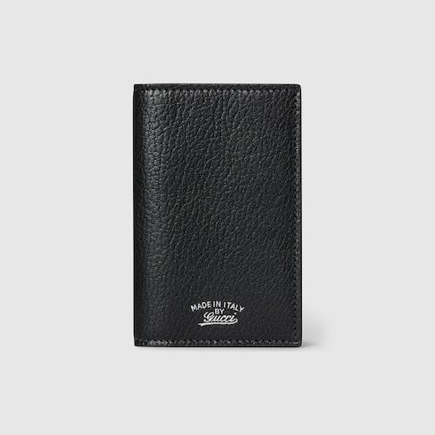 Lira card case - black leather