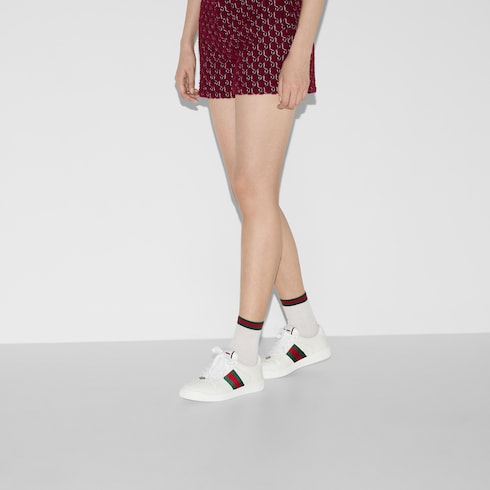 Women's Screener sneaker - white leather