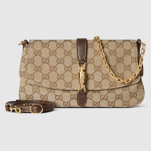 Gucci Aperitivo medium shoulder bag - sand and brown GG canvas