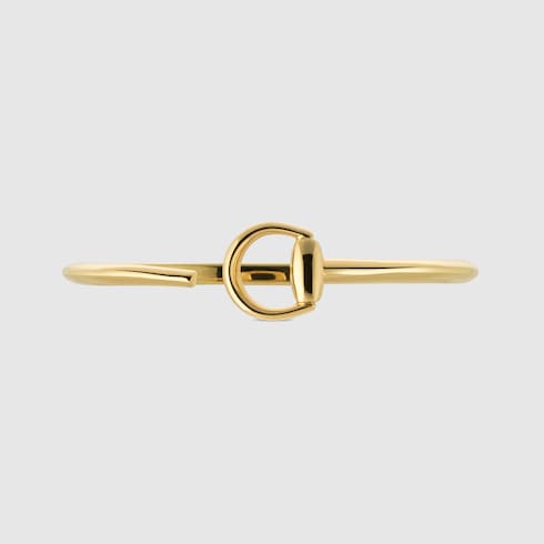 Gucci Horsebit 18k bangle bracelet - 18k yellow gold