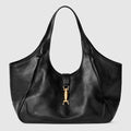 Mercato medium tote bag - black leather