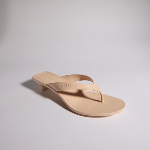 Women's Vittoria thong - beige rubber