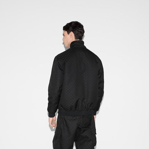 GG cotton ripstop jacket - black