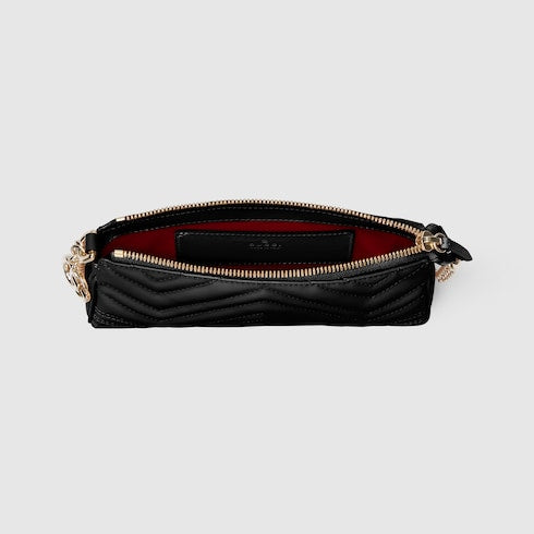 GG Marmont small shoulder bag - black leather
