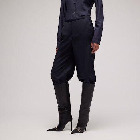 Light wool pants - dark blue