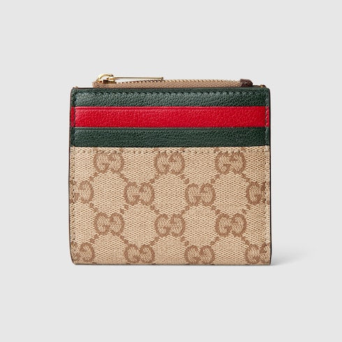 with multicolor slots - Zip card case