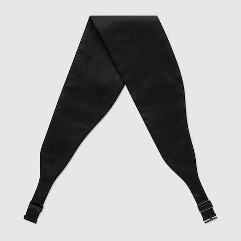 Satin cummerbund - black