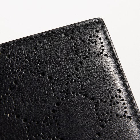 Aria bi-fold wallet - black GG leather