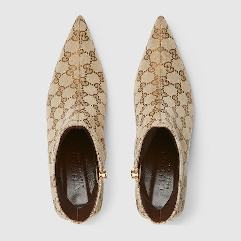 Women's Bombshell bootie - sand and brown GG canvas