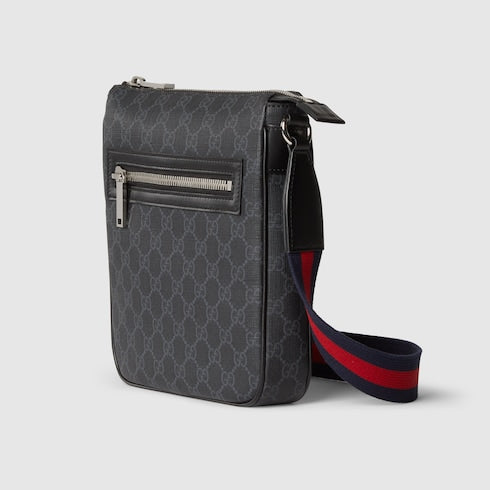 GG Black small messenger bag - black GG Supreme