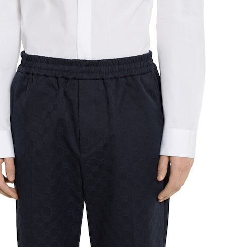 GG cottton gabardine pant - dark blue