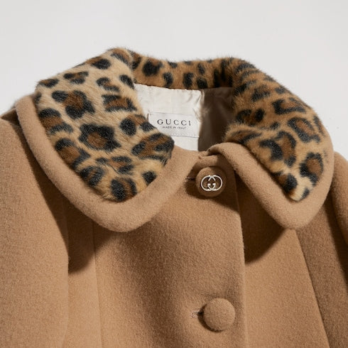 Children's wool coat - camel