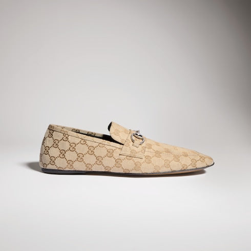 Men's Ragazzo loafer - sand GG canvas