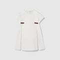 Baby denim dress with Web - white