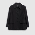 Linen blend caban - black
