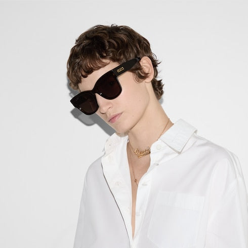 Butterfly frame sunglasses - dark tortoiseshell