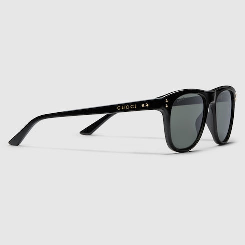 Square frame sunglasses - black
