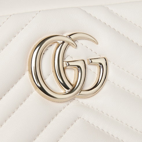 GG Marmont small camera bag - white leather
