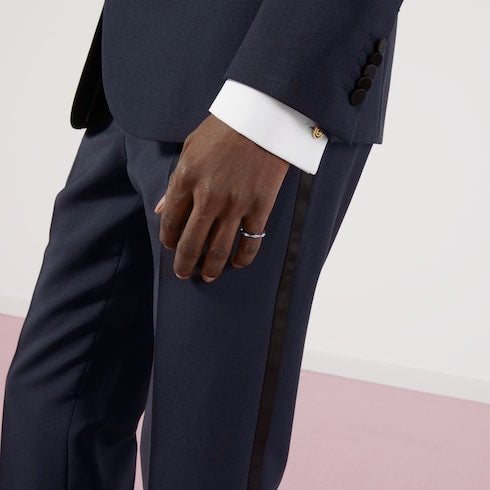 Gucci Link to Love 18k studded ring - 18k white gold