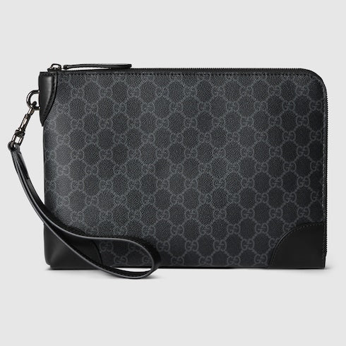 GG Emblem small business case - black fabric