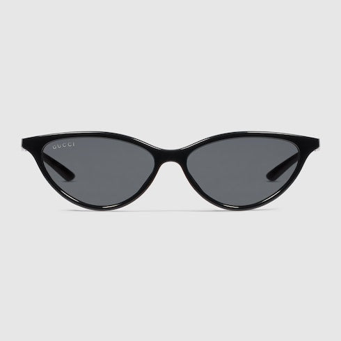 Cat-eye frame sunglasses - black