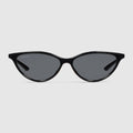 Cat-eye frame sunglasses - black