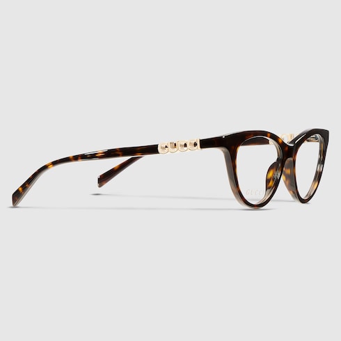 Cat-eye optical frame - dark brown tortoiseshell