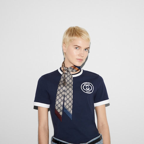 silk ribbon - Gucci heritage print