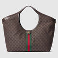 Gucci Giglio large tote bag - dark brown GG canvas